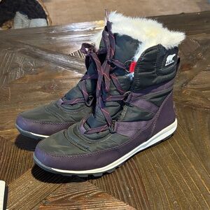 Sorel Women's Gray and Purple Winter Boots